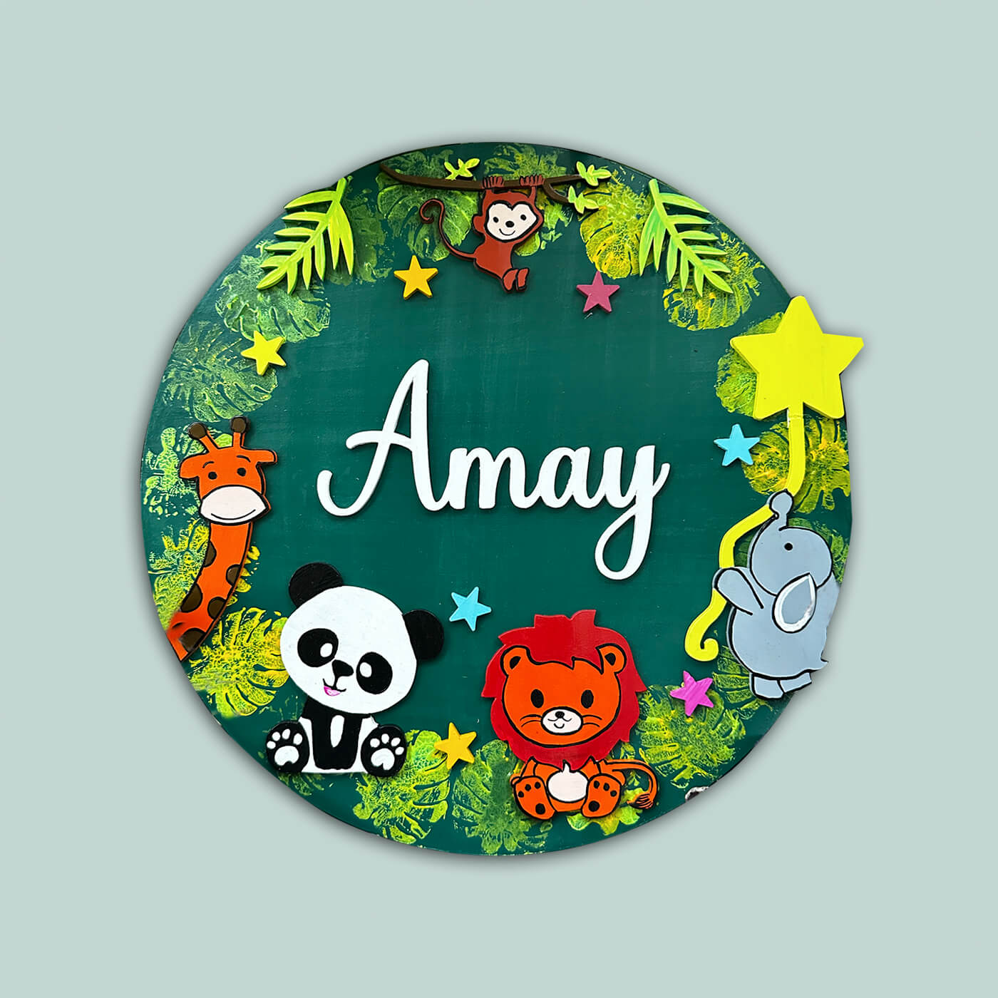 buy-hand-painted-personalised-kids-nameplate-online-on-zwende