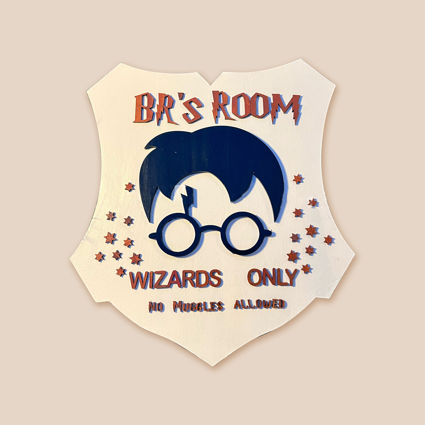 Harry Potter Wizards Muggles Name Plate – Can be personalized