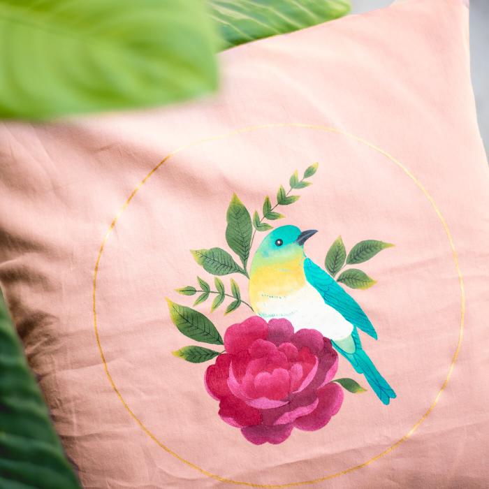 fabric painting designs for pillow covers