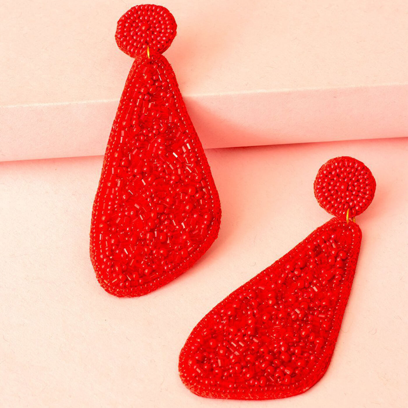 Red deals glitter earrings