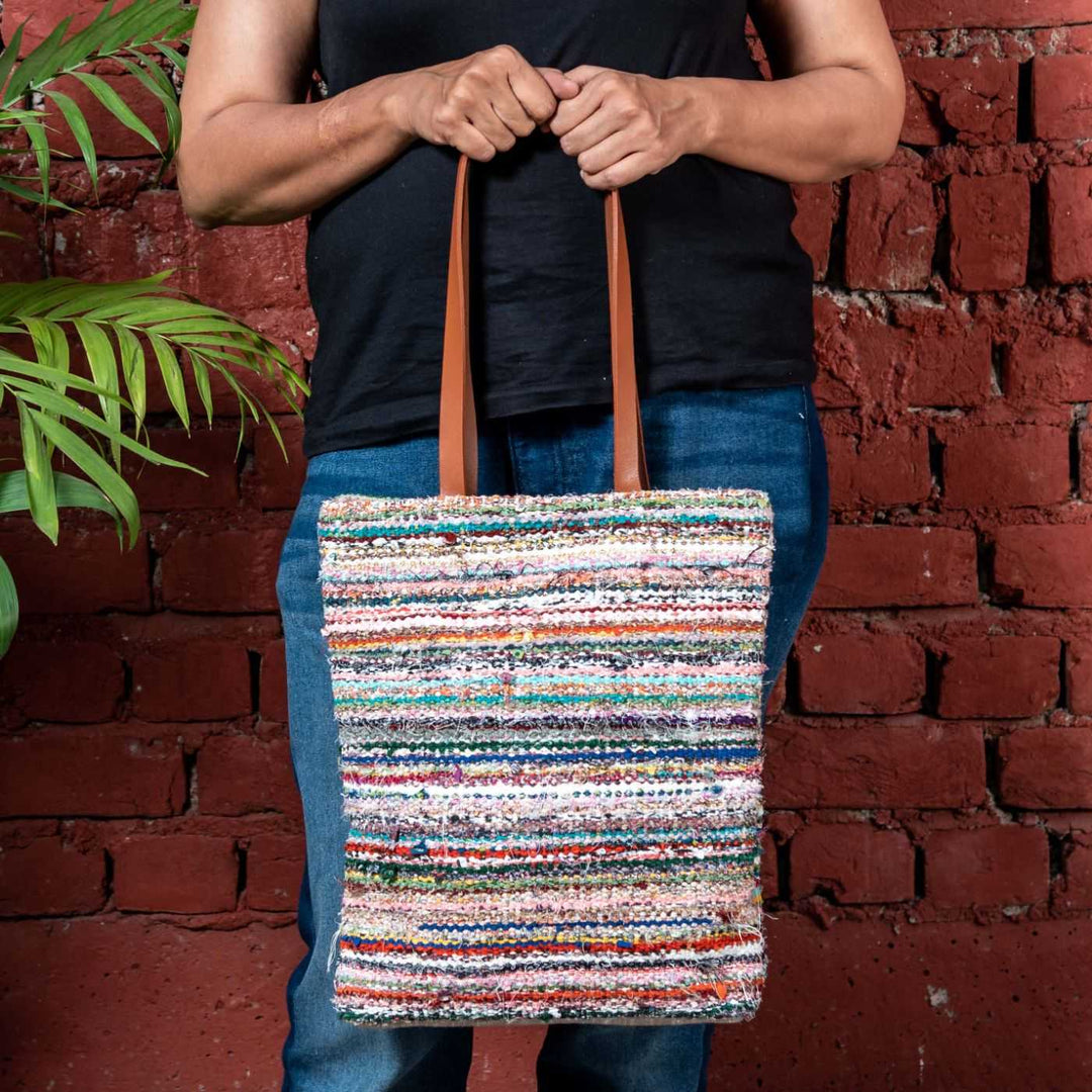 Handcrafted Dari Weave Tote Bag