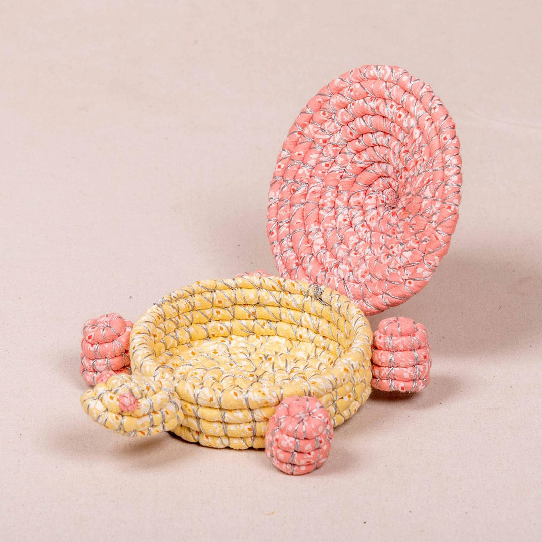 Handwoven Storage Turtle Shaped Basket