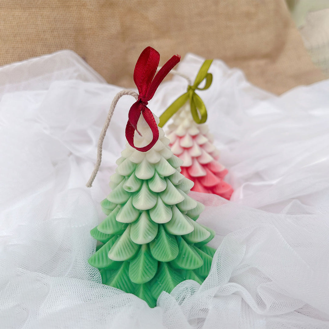 Christmas Tree Scented Soy Wax Candle | Floral Lavender