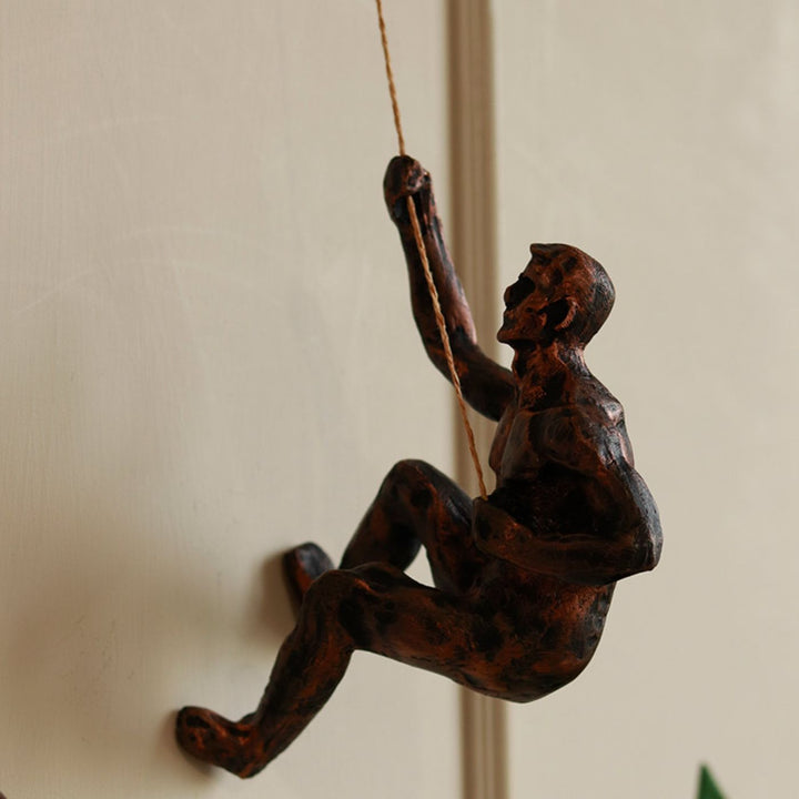 Handcrafted Hanging Man Ceramic Centerpiece