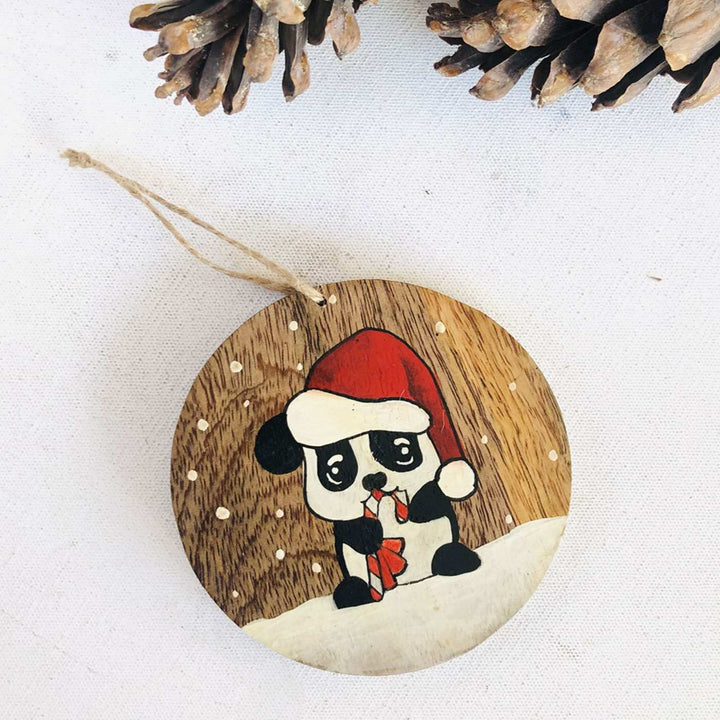 Handpainted Wooden Christmas Tree Ornament