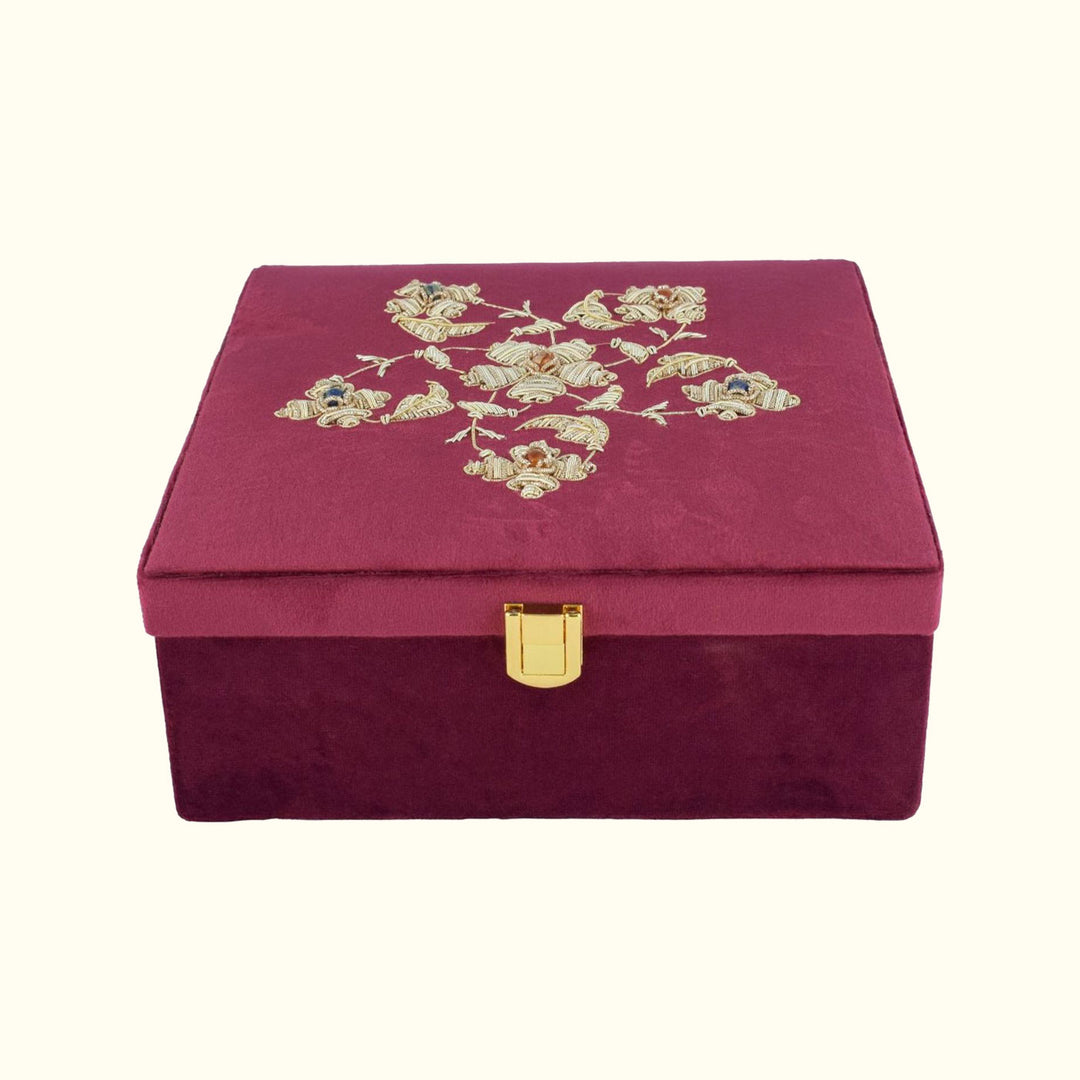 Zardozi Suede Festive Gift Box