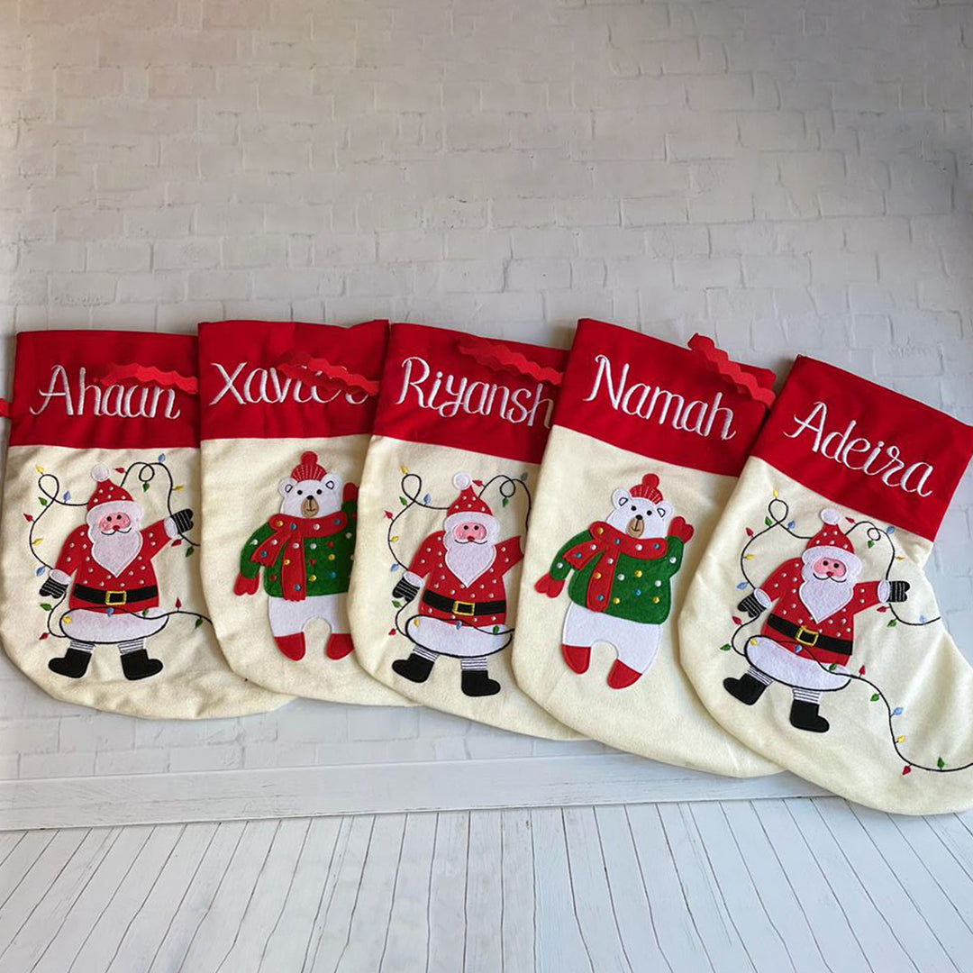 Personalised Velvet Christmas Stocking