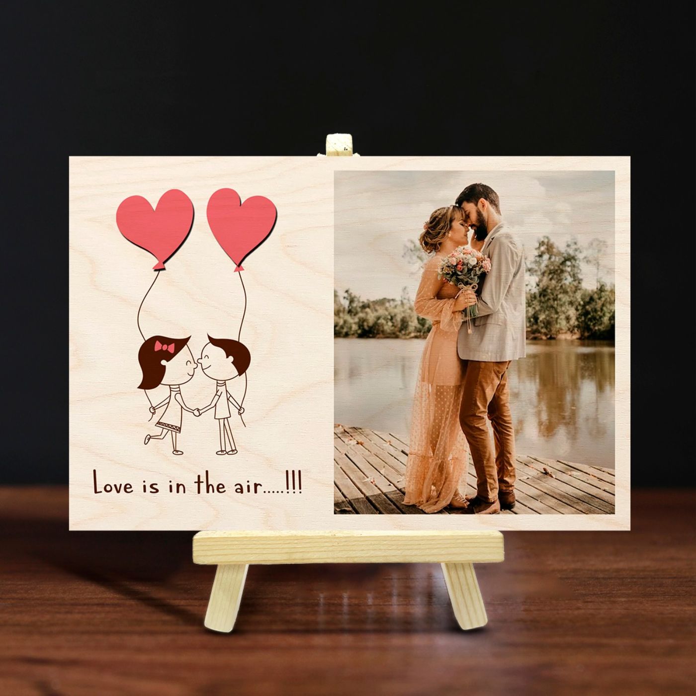 Table Top Photo Frame Gift (5x7inches) for Couples, Anniversary, Husband &  Wife - DazzlingKart