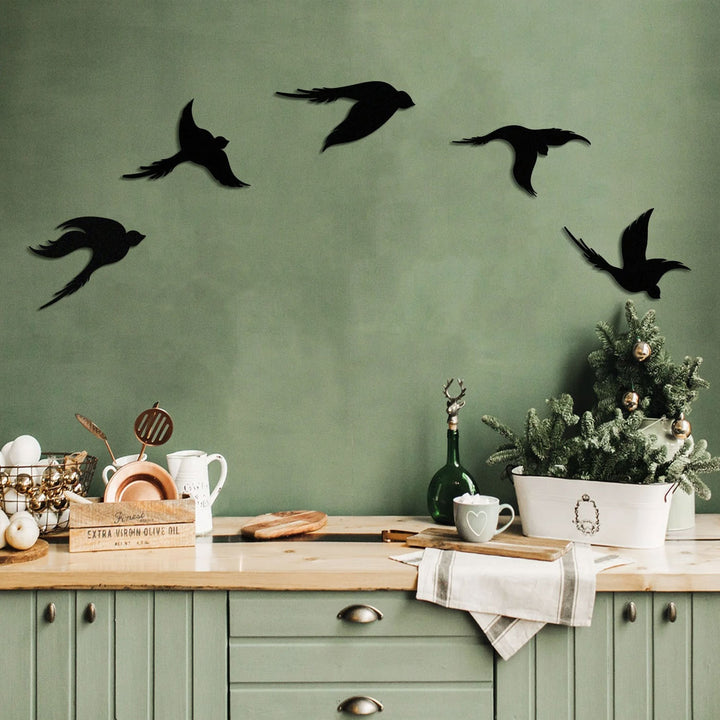 Birds Steel Wall Art | Easy to Install