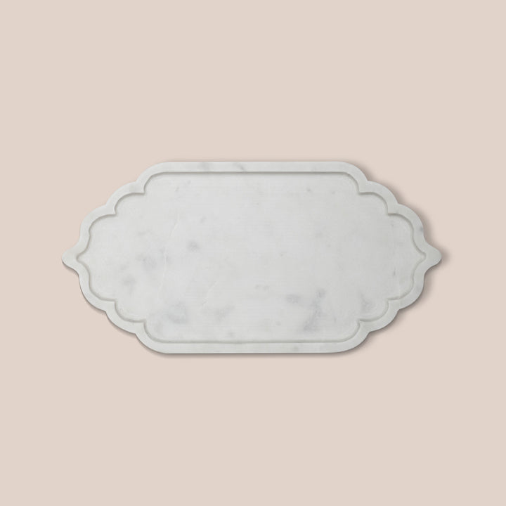 Handcrafted Marble Mugal Tray