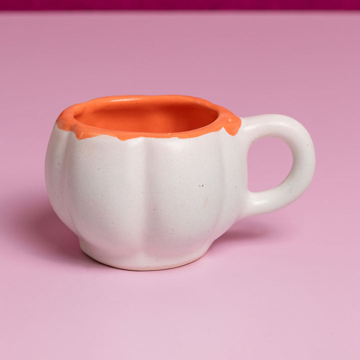 Handpainted Pumpkin-Shaped Mug