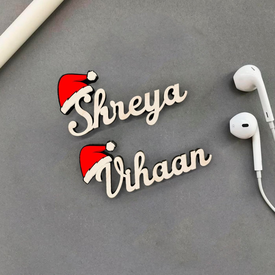 Personalized Christmas Wooden Fridge Magnets