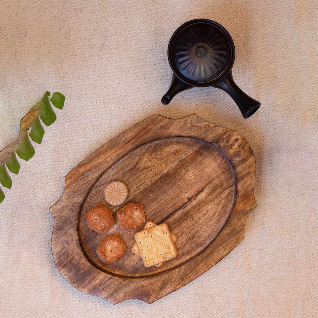 Seasoned Mango Wood Serving Platter