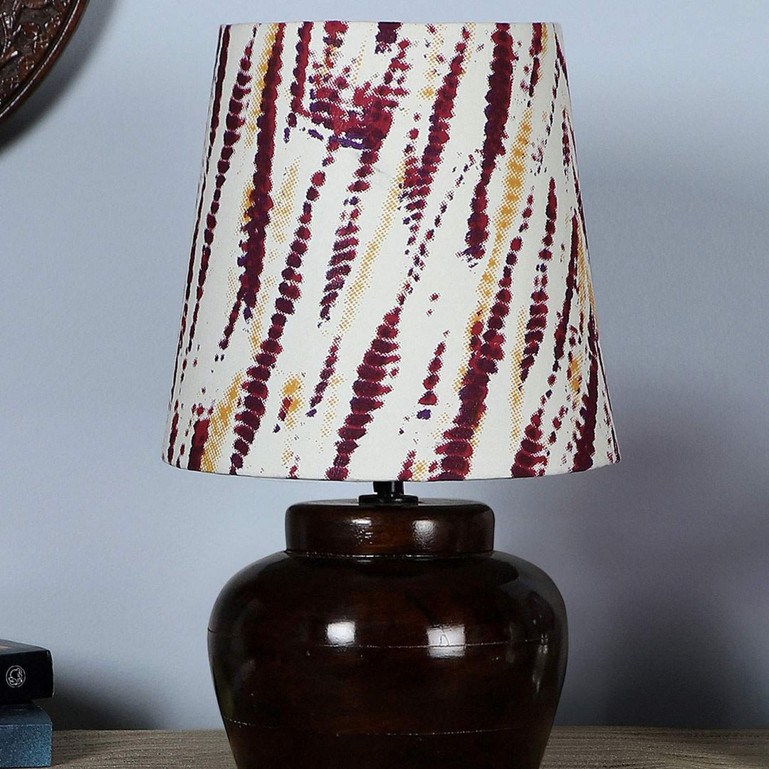 Khadi Cotton & Mango Wood Table Lamp