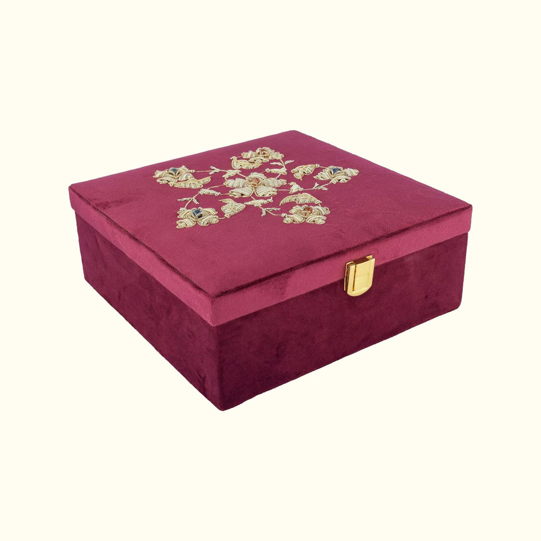 Zardozi Suede Festive Gift Box