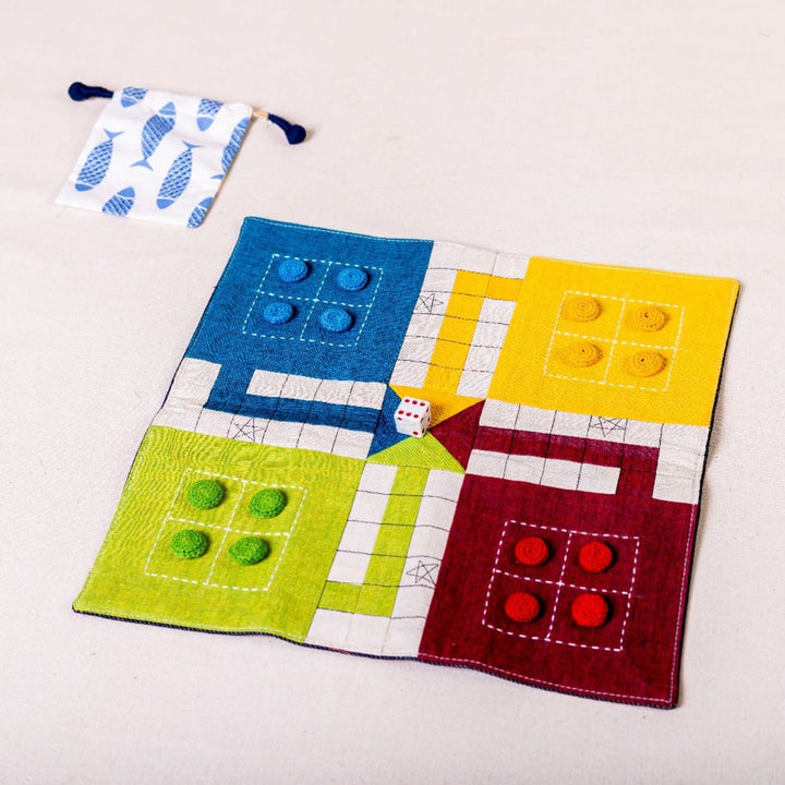 Eco-friendly Cotton Ludo Game Set For Kids