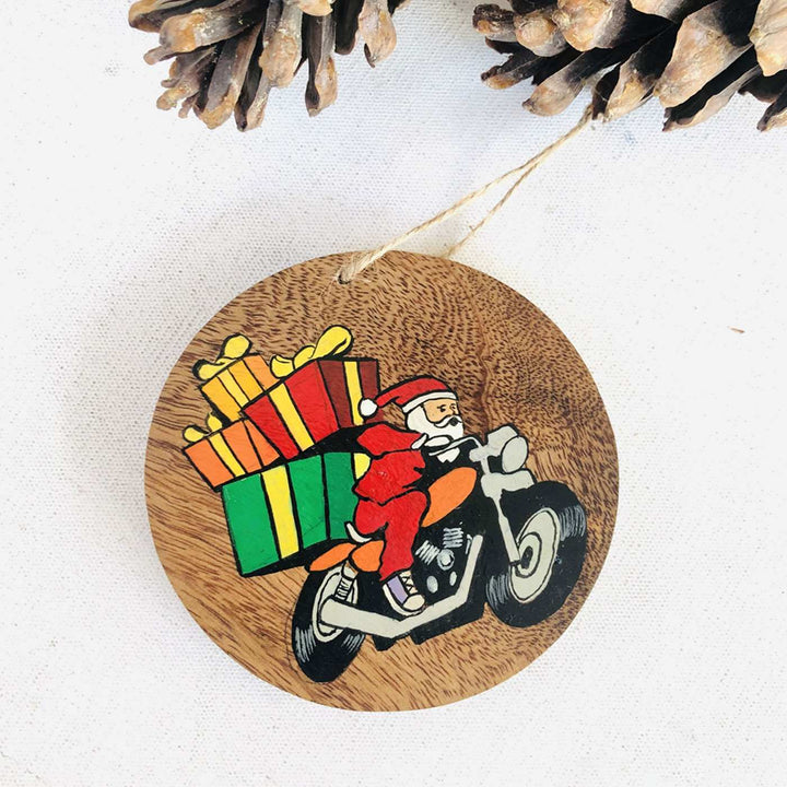 Handpainted Wooden Christmas Tree Ornament