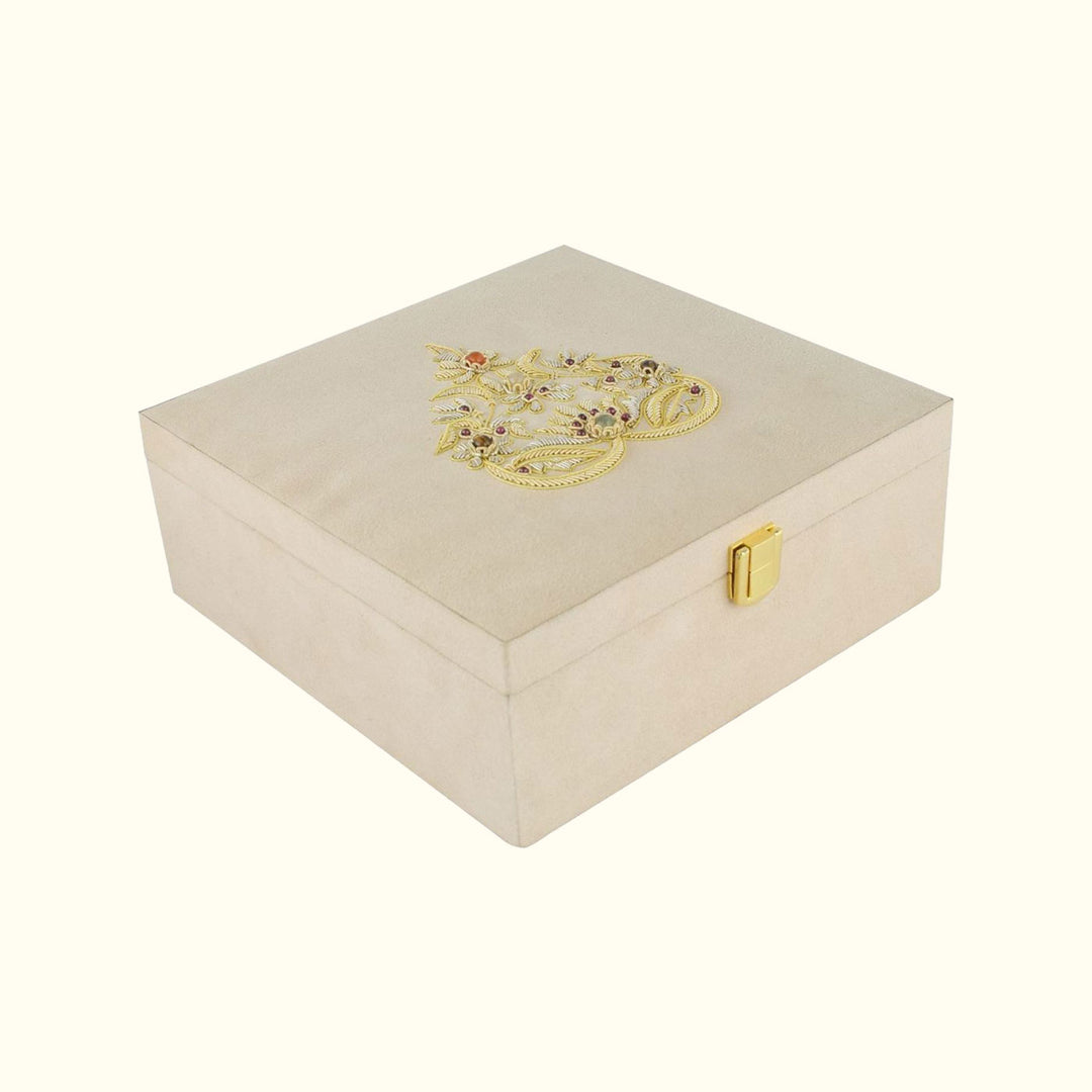 Zardozi Suede Festive Gift Box