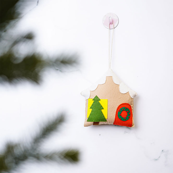 Gingerbread House Plushie Christmas Ornaments