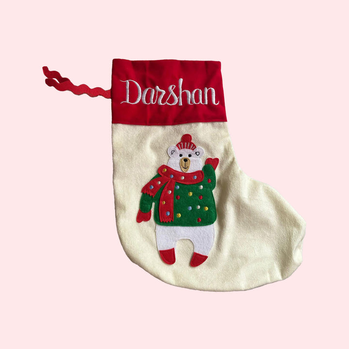 Personalised Velvet Christmas Stocking