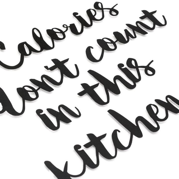 Kitchen Quote Steel Wall Art  | Easy to Install