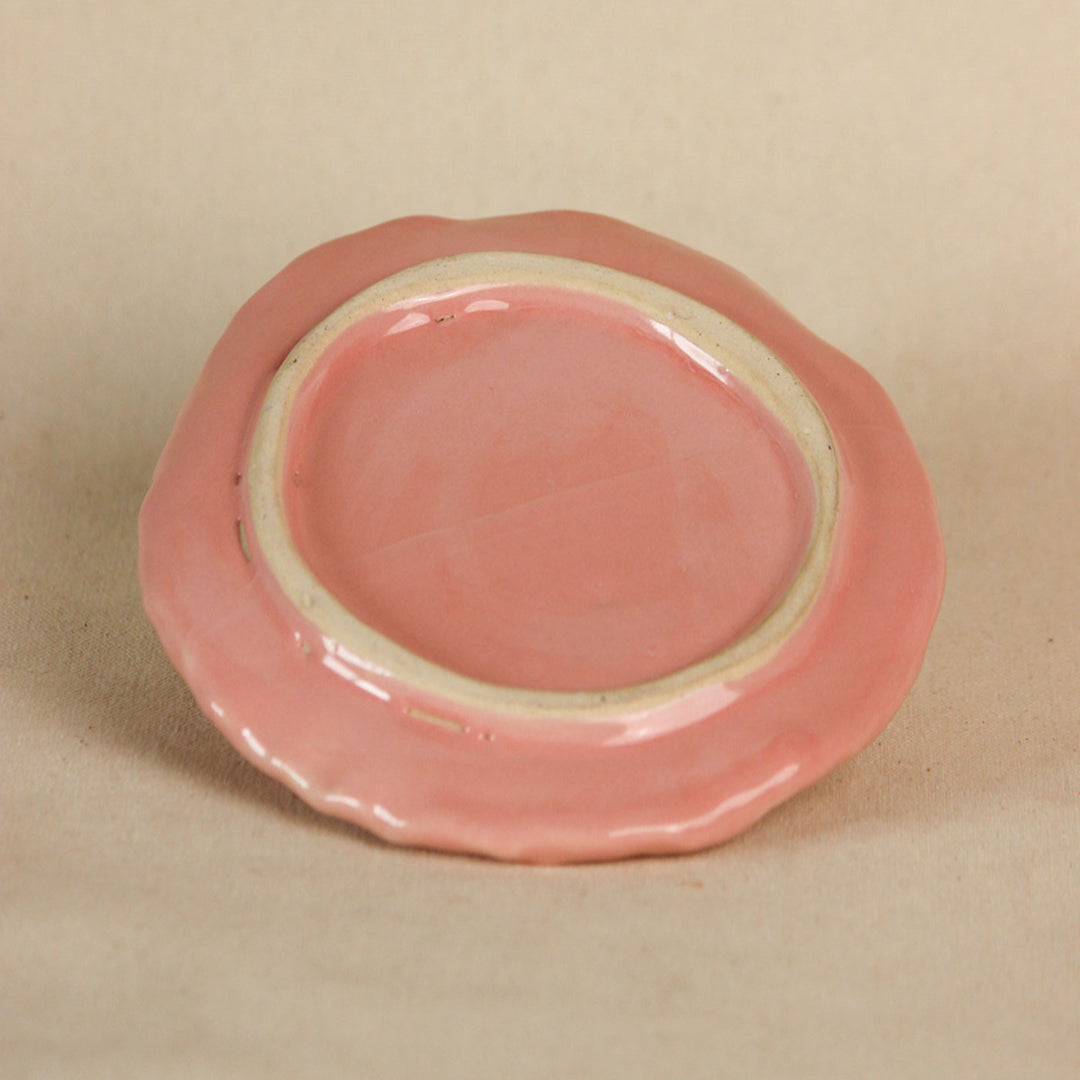 Handpainted Pretty in Pink Ceramic Mug & Saucer Set