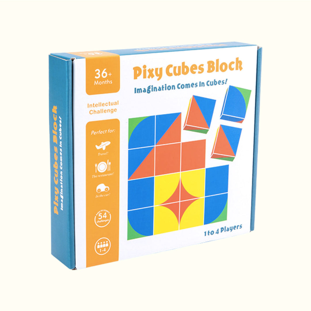 Pixy Cube Geometric Blocks Puzzle Set