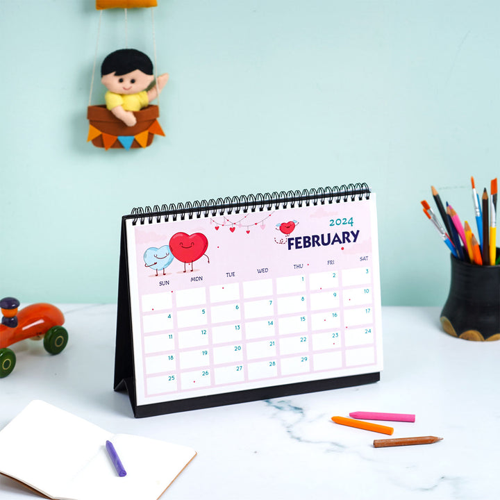 2024 - Personalized Desk Calendar for Kids