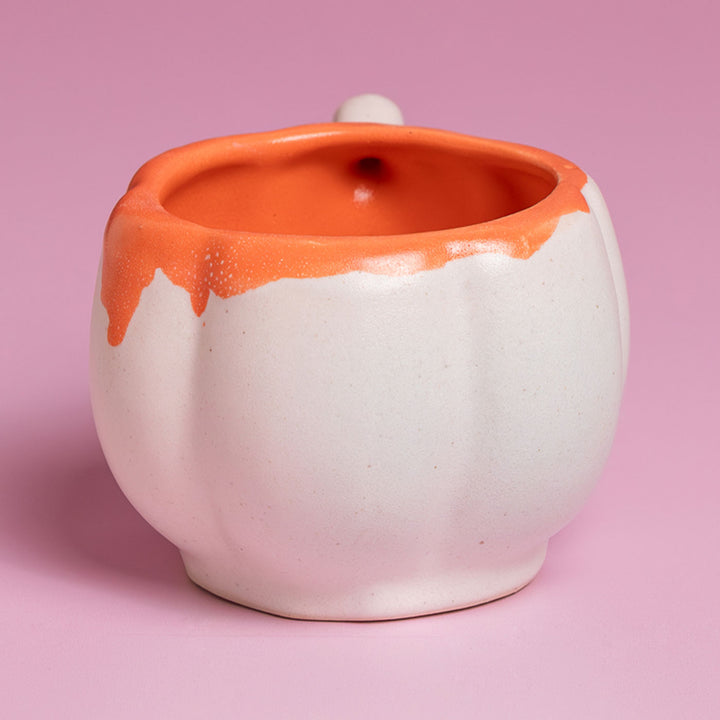 Handpainted Pumpkin-Shaped Mug