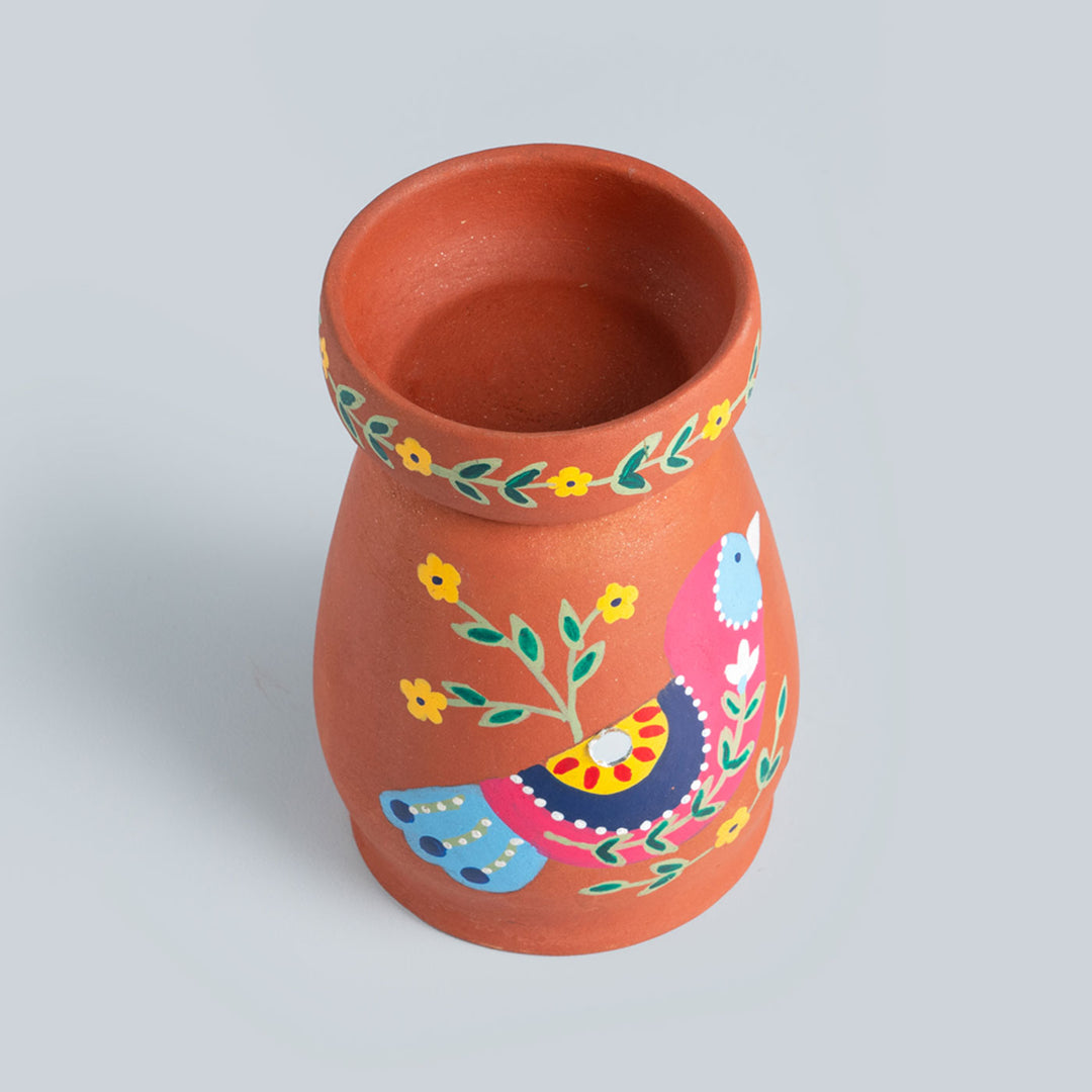 Handpainted Terracotta Tealight Holder Set & Diya Hamper