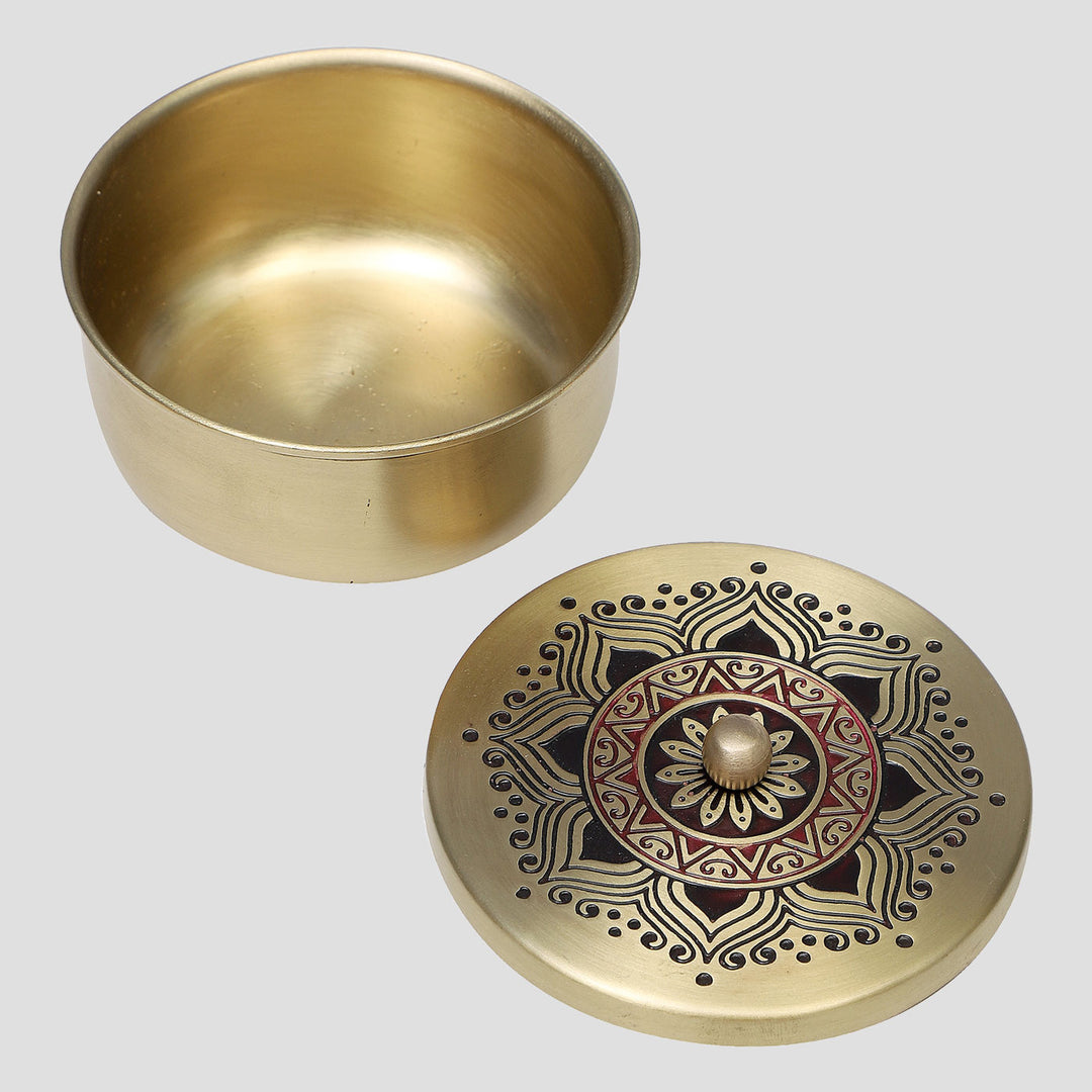 Utsav Handcrafted Brass Nuts Bowl