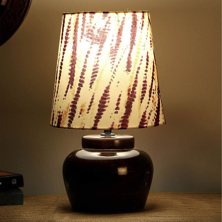 Khadi Cotton & Mango Wood Table Lamp