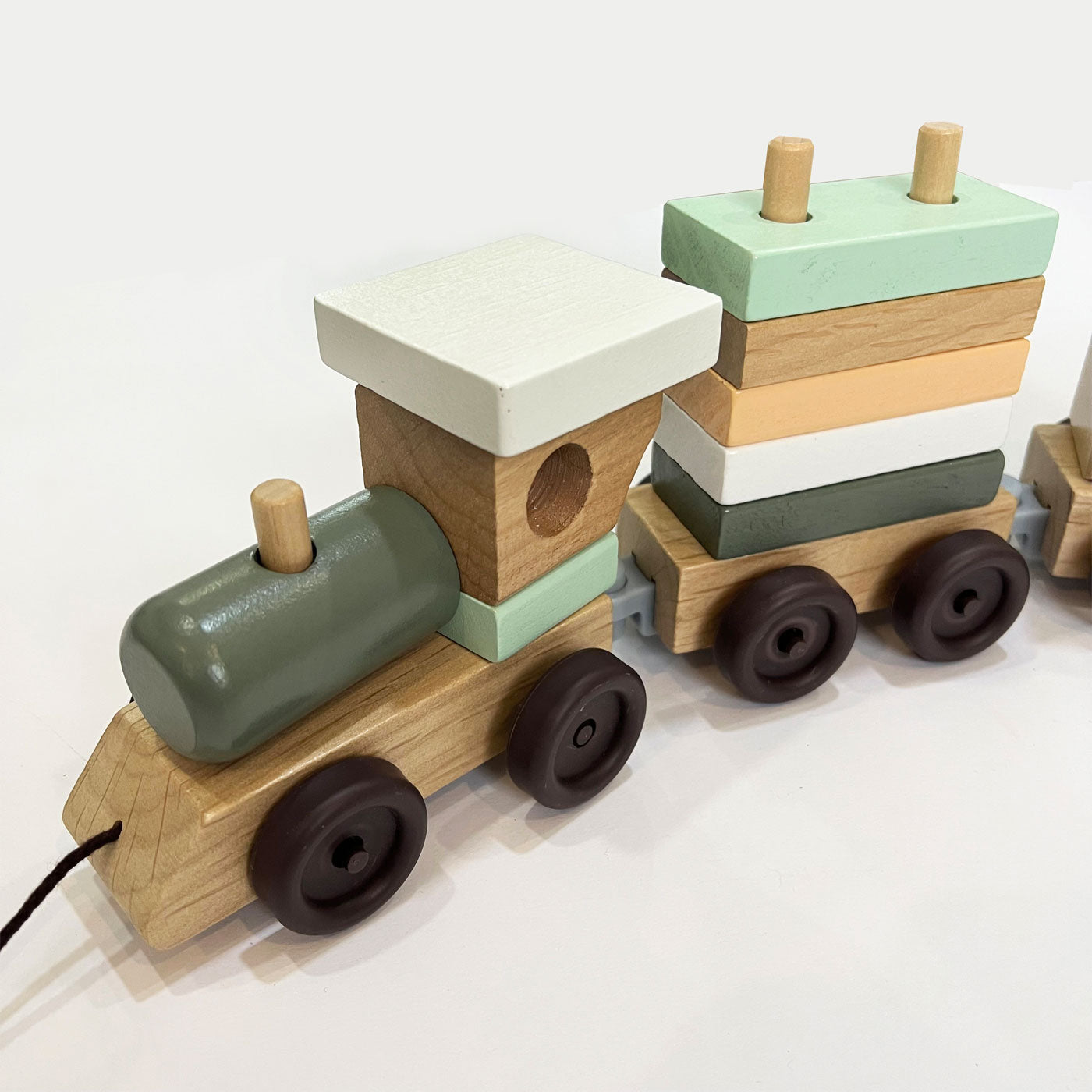 Wooden cheap block railroad