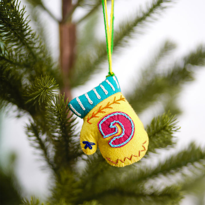 Personalised Hand Embroidered Christmas Ornaments | Set of 5