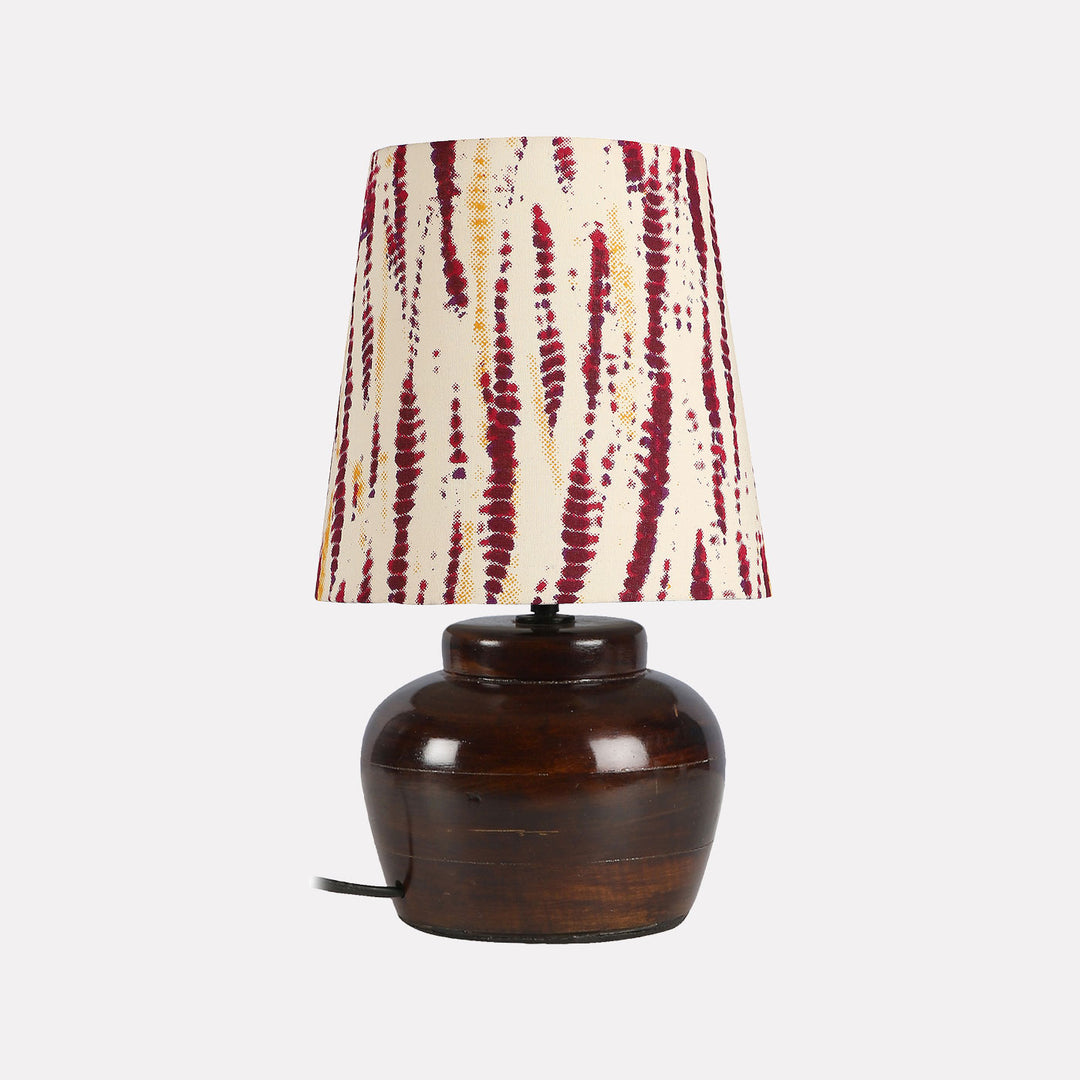 Khadi Cotton & Mango Wood Table Lamp