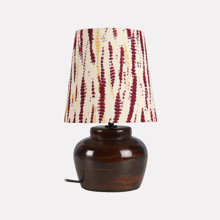 Khadi Cotton & Mango Wood Table Lamp