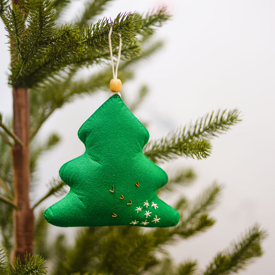 Handcrafted Felt Christmas Tree Hanging