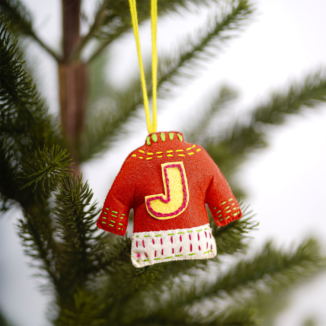 Personalised Hand Embroidered Christmas Ornaments | Set of 3