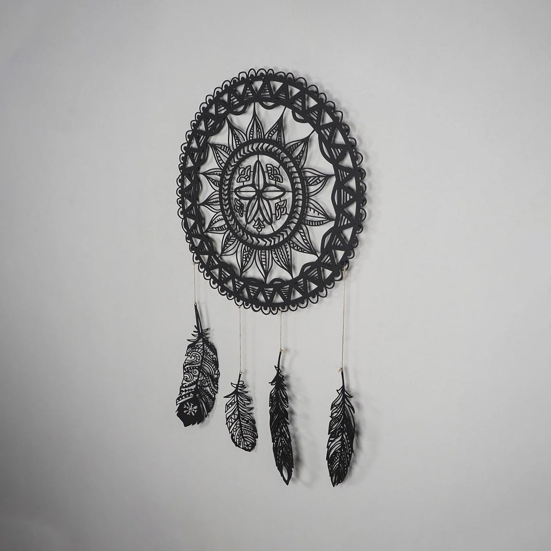 Hanging Dreamcatcher Steel Wall Art