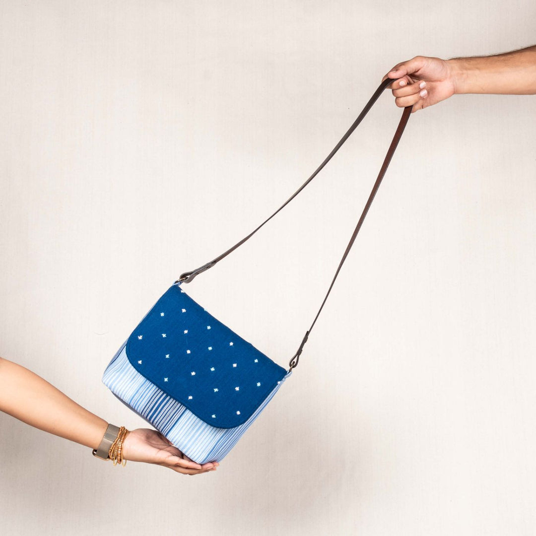 Hand Embroidered Sustainable Bina Sling Bag