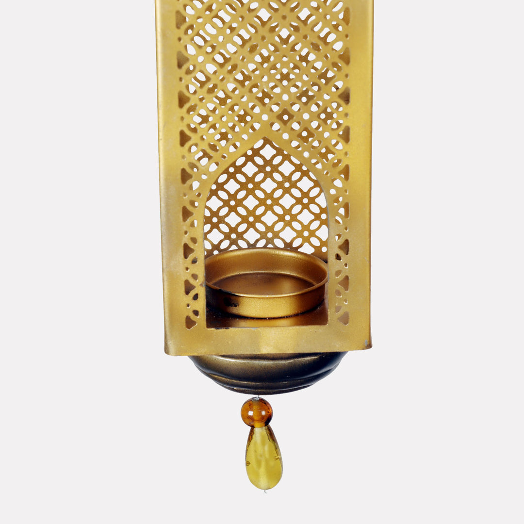 Tista Gold Finish Tealight Holder Hanging