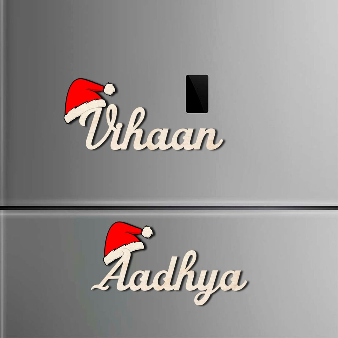 Personalized Christmas Wooden Fridge Magnets