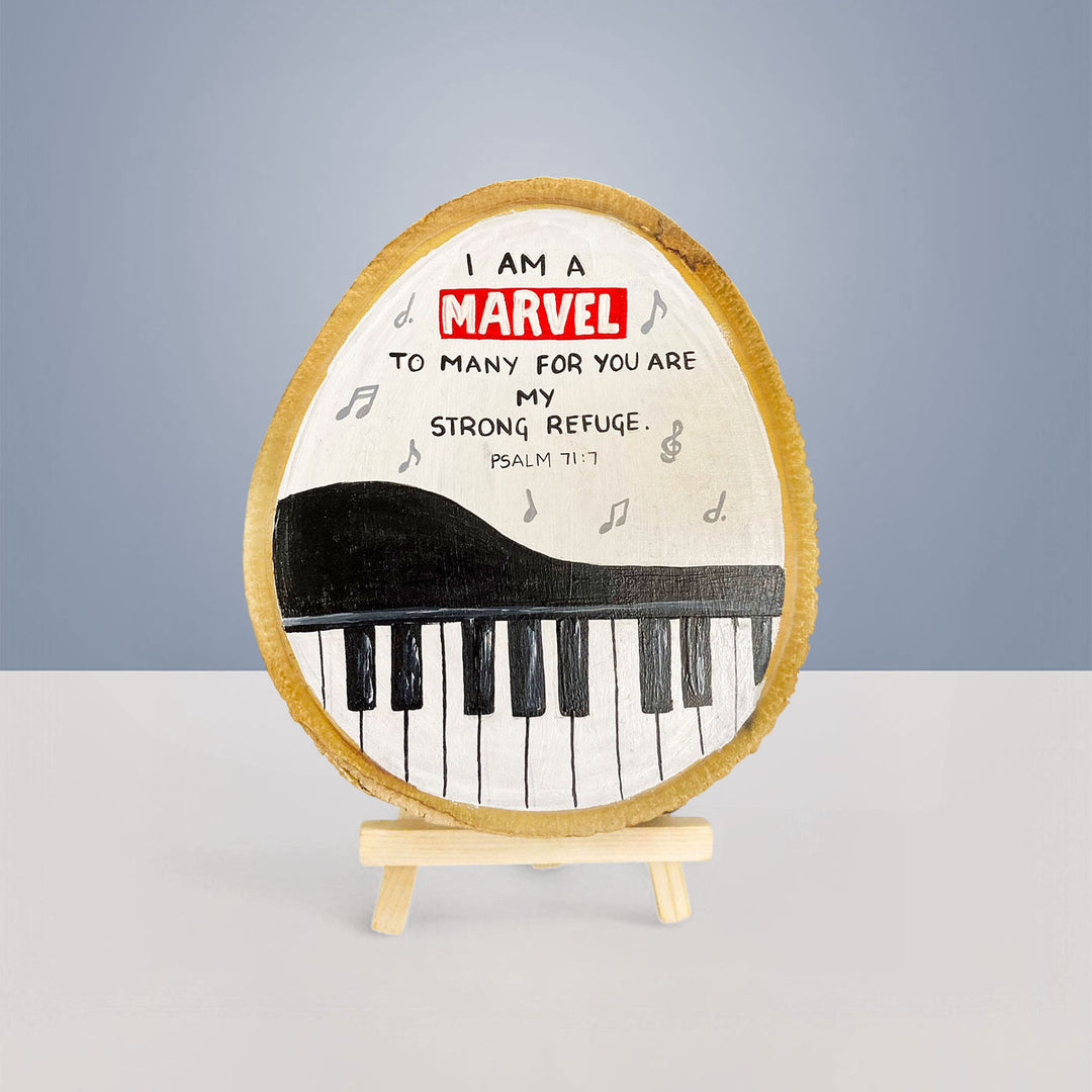 Personalized Hand-Painted Music Theme Wooden Decorative Plaque