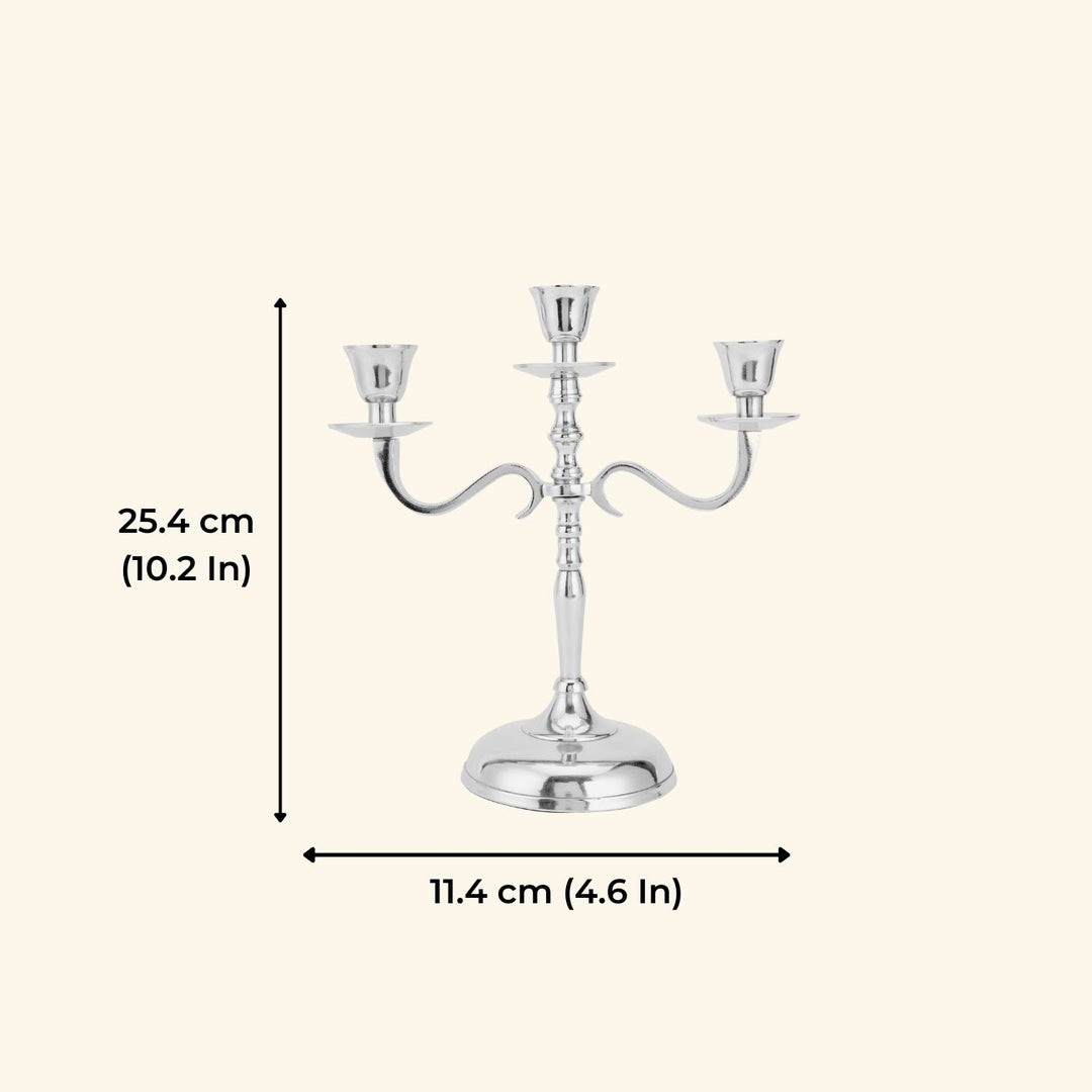 Handmade Golden Candelabra Aluminium Candle Holder