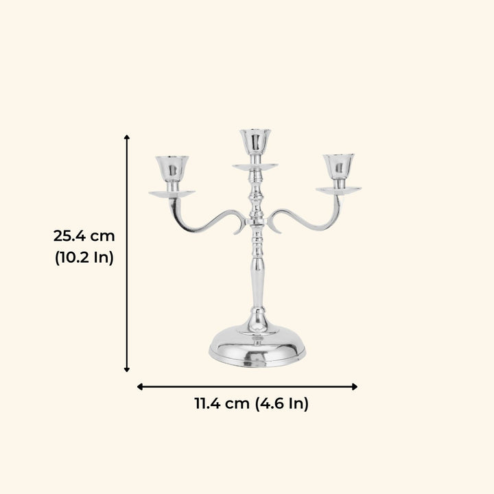 Handmade Golden Candelabra Aluminium Candle Holder