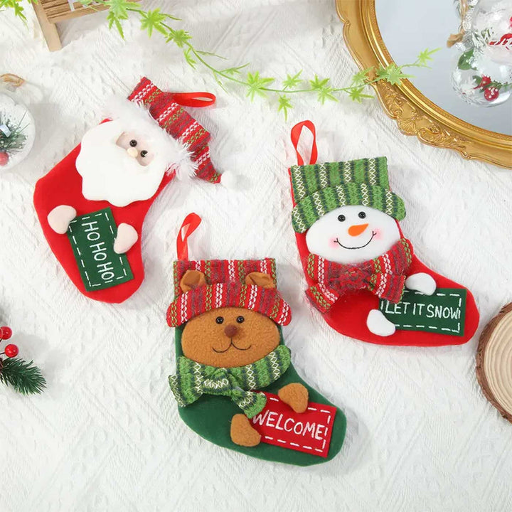 Personalized Ho Ho Ho Surprise! Felt & Wool Stockings For Christmas Decoration