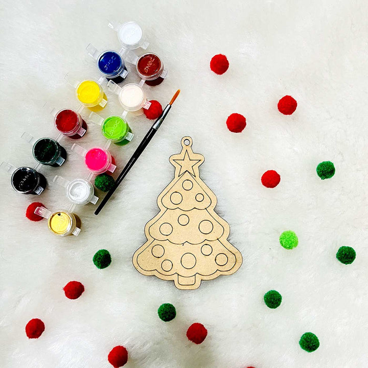 Ready To Paint Christmas Ornaments Diy Kit For Christmas Tree Decoration | Set Of 9