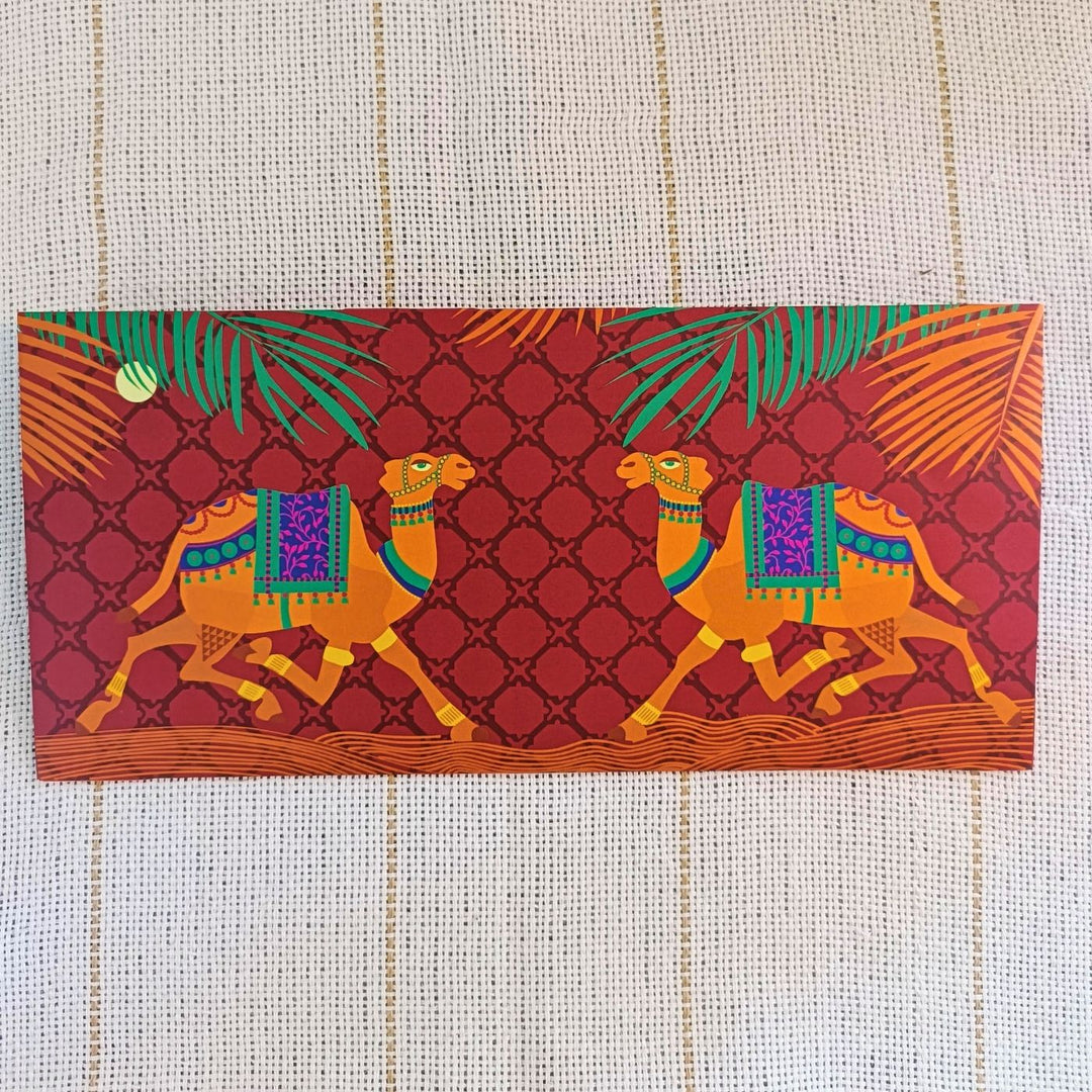 Printed Camels Of Thar Themed Envelopes