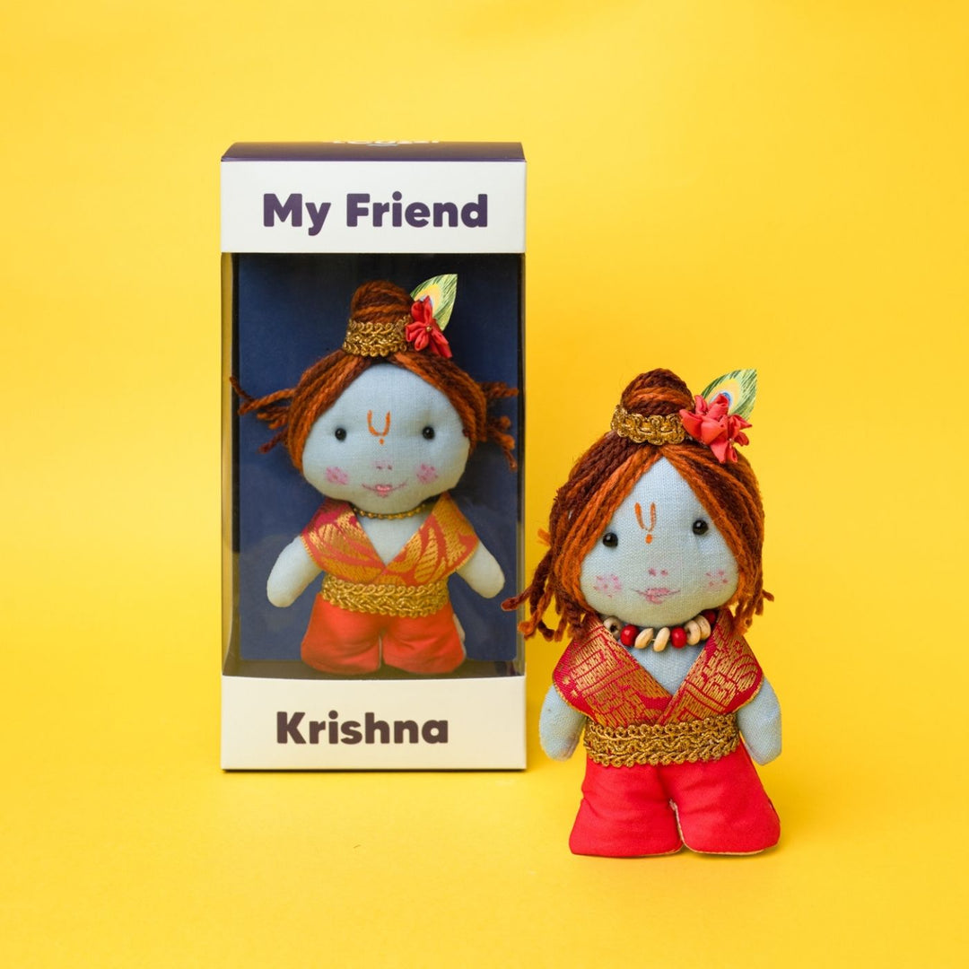 Handmade My Friend Krishna Plush Felt Toy