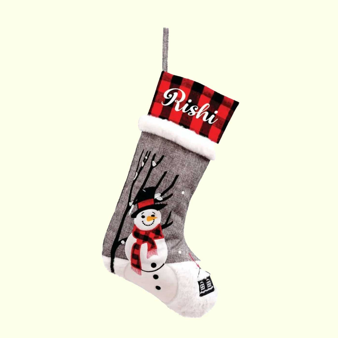 Personalized The Nutcracker And Friends' Cotton & Fur Stockings For Christmas Decoration